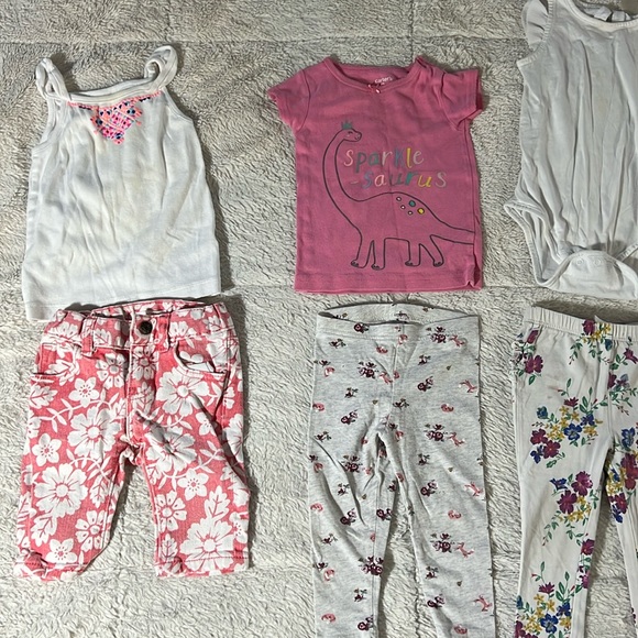 8 piece baby girl lot between 12-24 months - Picture 1 of 2